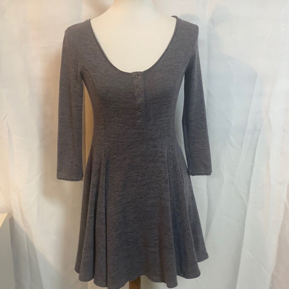 Gray Juniors Skater Style Dress - Picture 2 of 7